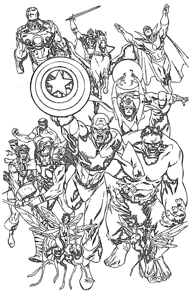 avengers coloring book 51 – Having fun with children