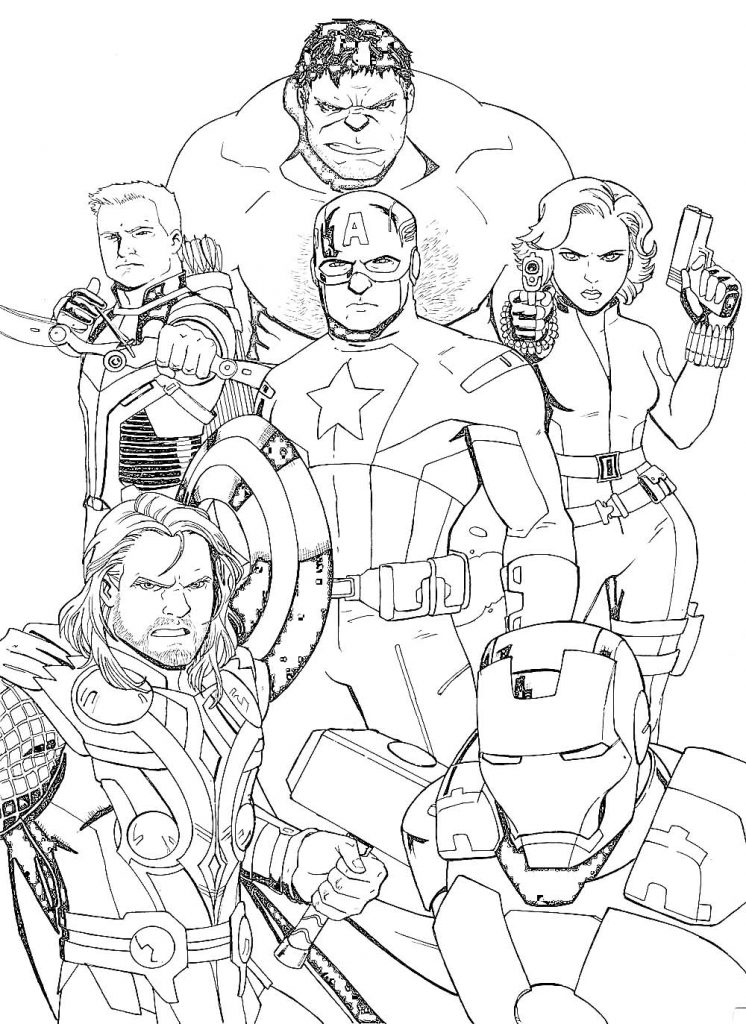 avengers coloring book 52 – Having fun with children