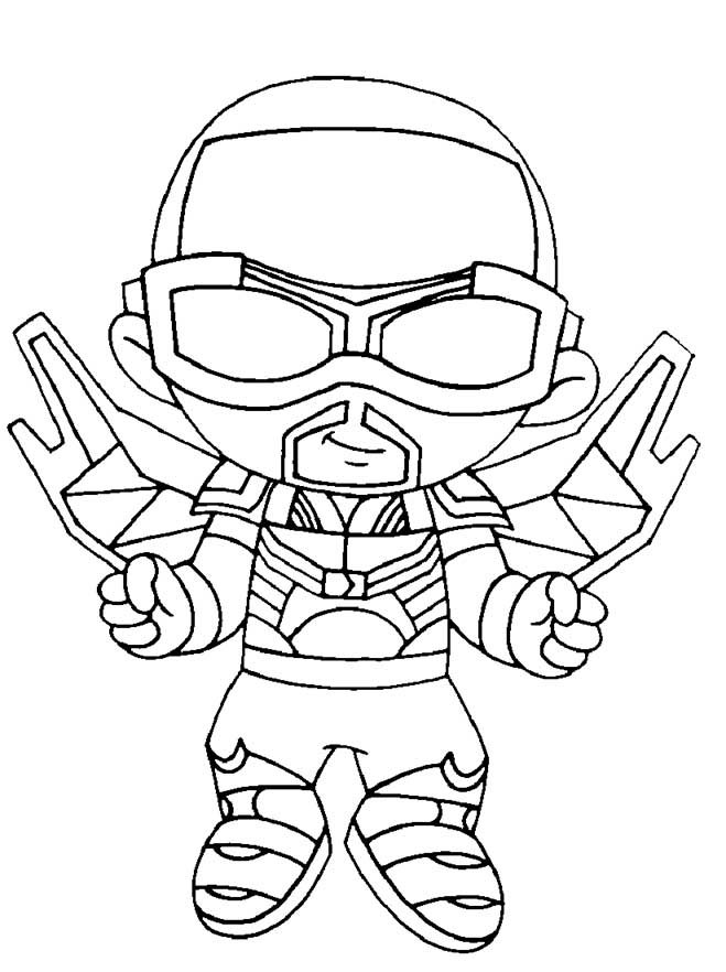 Falcon and Winter Soldier coloring pages – Having fun with children