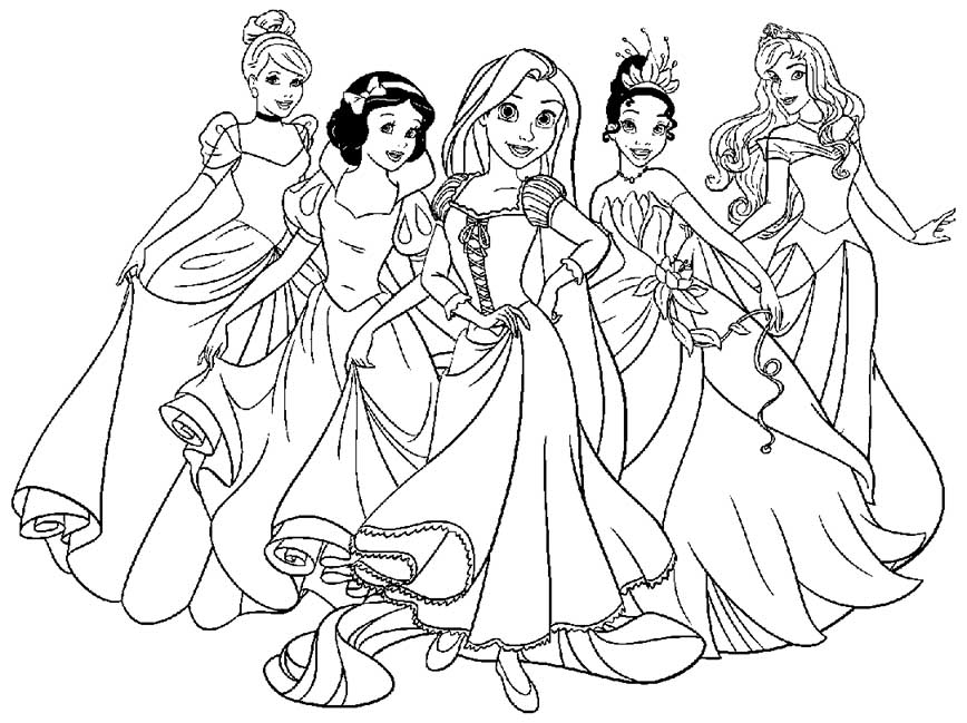 princess coloring pages 8 – Having fun with children
