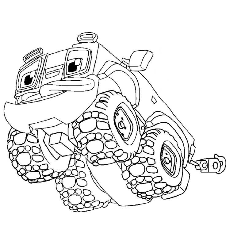 Rev and Roll coloring pages 7 – Having fun with children