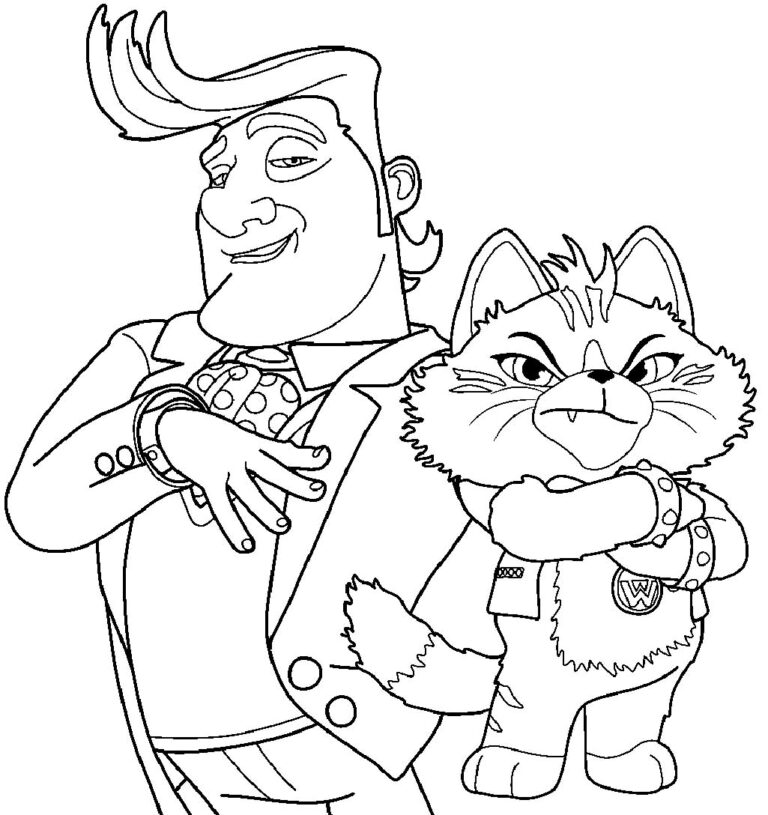 coloring book 44 cats – Having fun with children