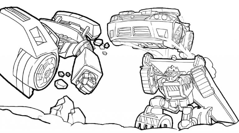 Rescue Bots Transformer coloring page 44 – Having fun with children