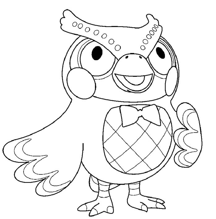 animal crossing coloring page 11 – Having fun with children
