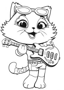 coloring pages 44 cats 8 – Having fun with children