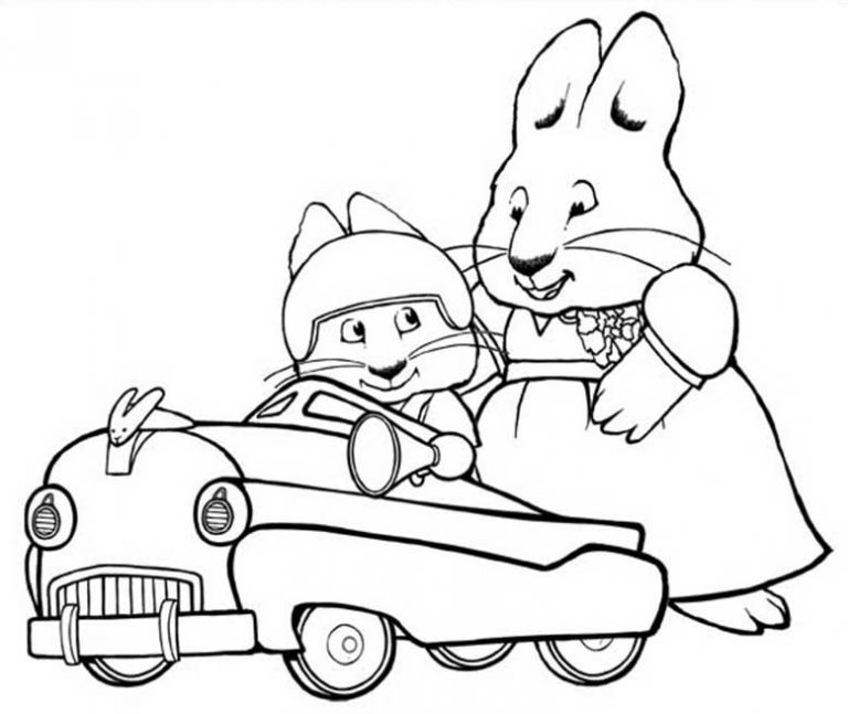 Max and Ruby coloring pages – Having fun with children