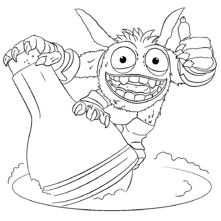 skylander coloring pages 10 – Having fun with children