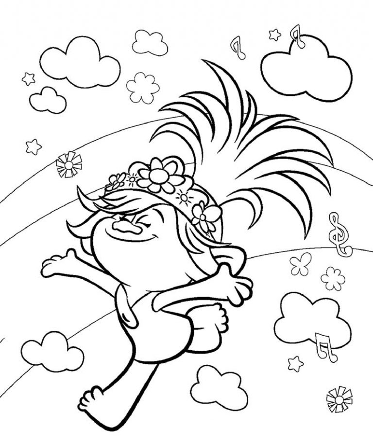 Trolls coloring pages – Having fun with children