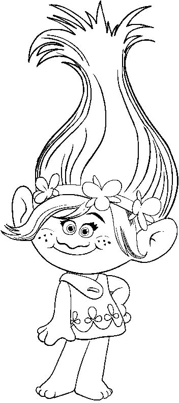 trolls coloring pages 12 – Having fun with children