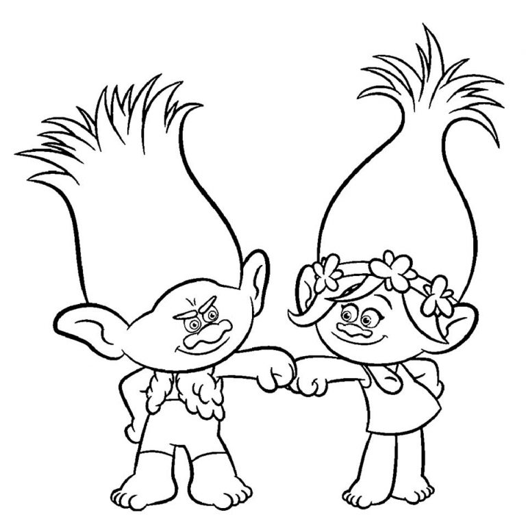 Trolls coloring pages – Having fun with children