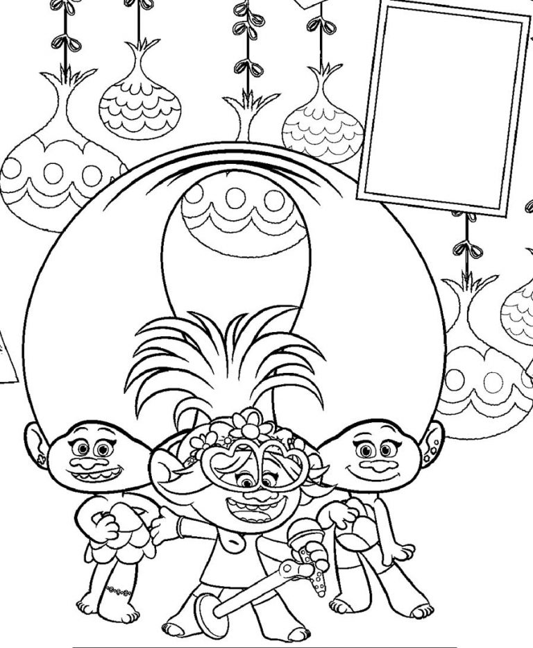 Trolls coloring pages – Having fun with children