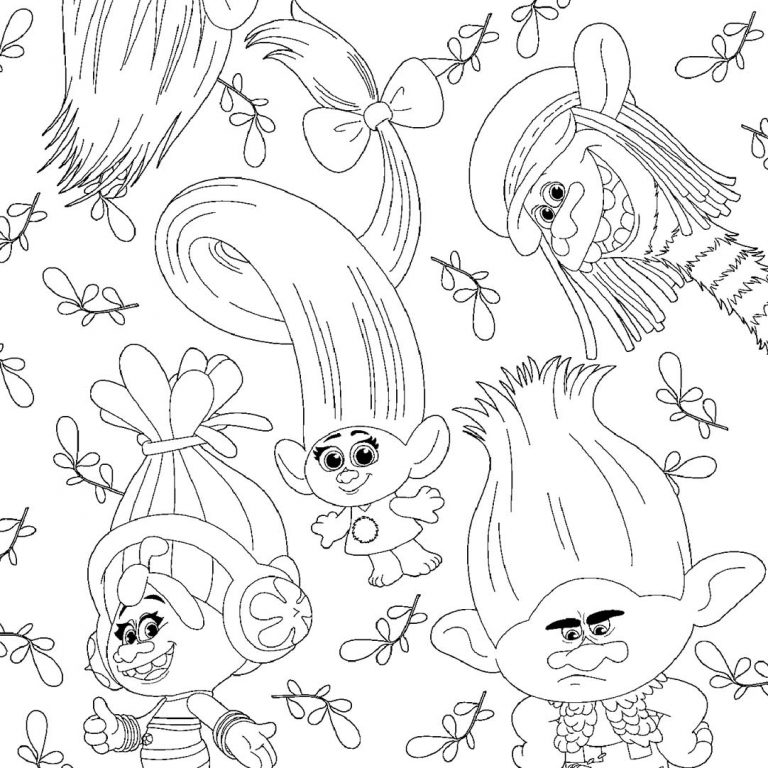 Trolls coloring pages – Having fun with children