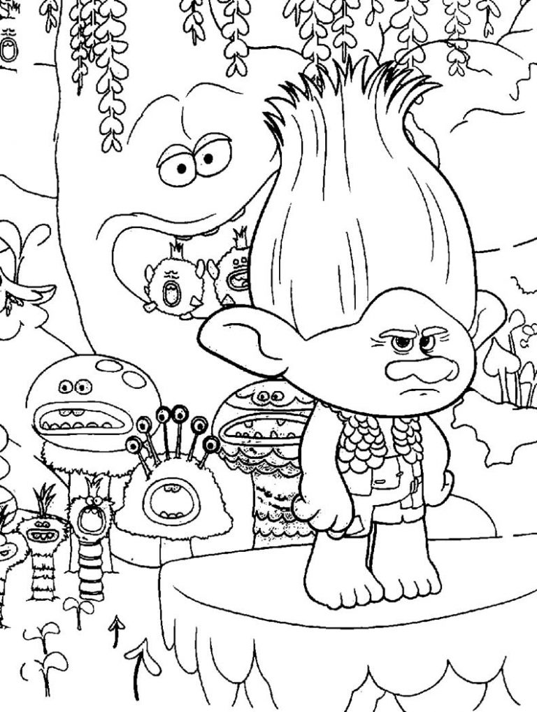 trolls coloring pages 62 – Having fun with children
