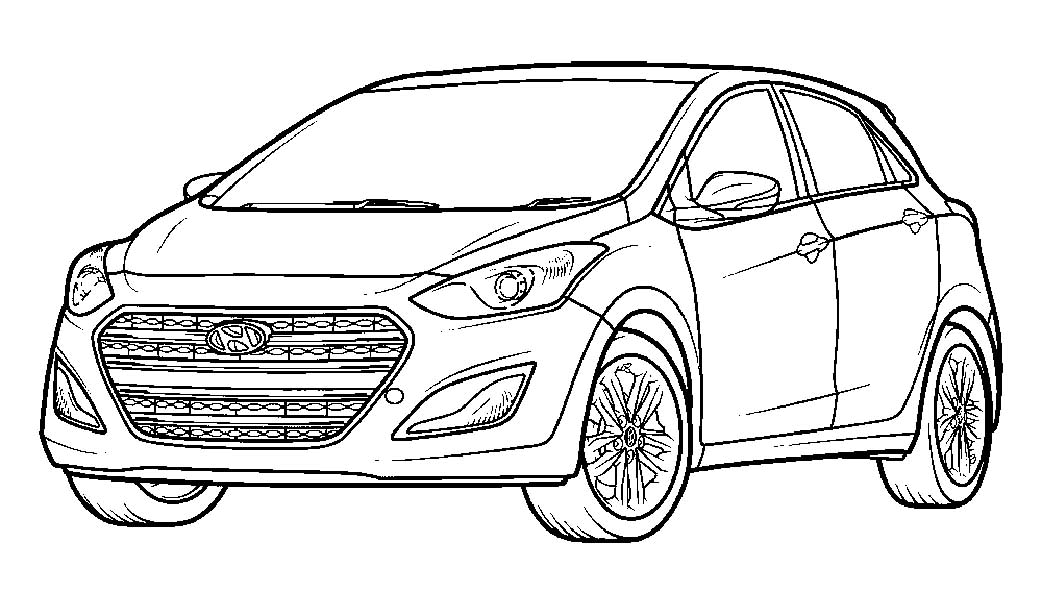 Hyundai coloring pages 15 – Having fun with children