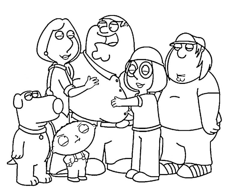 family guy coloring pages 11 – Having fun with children