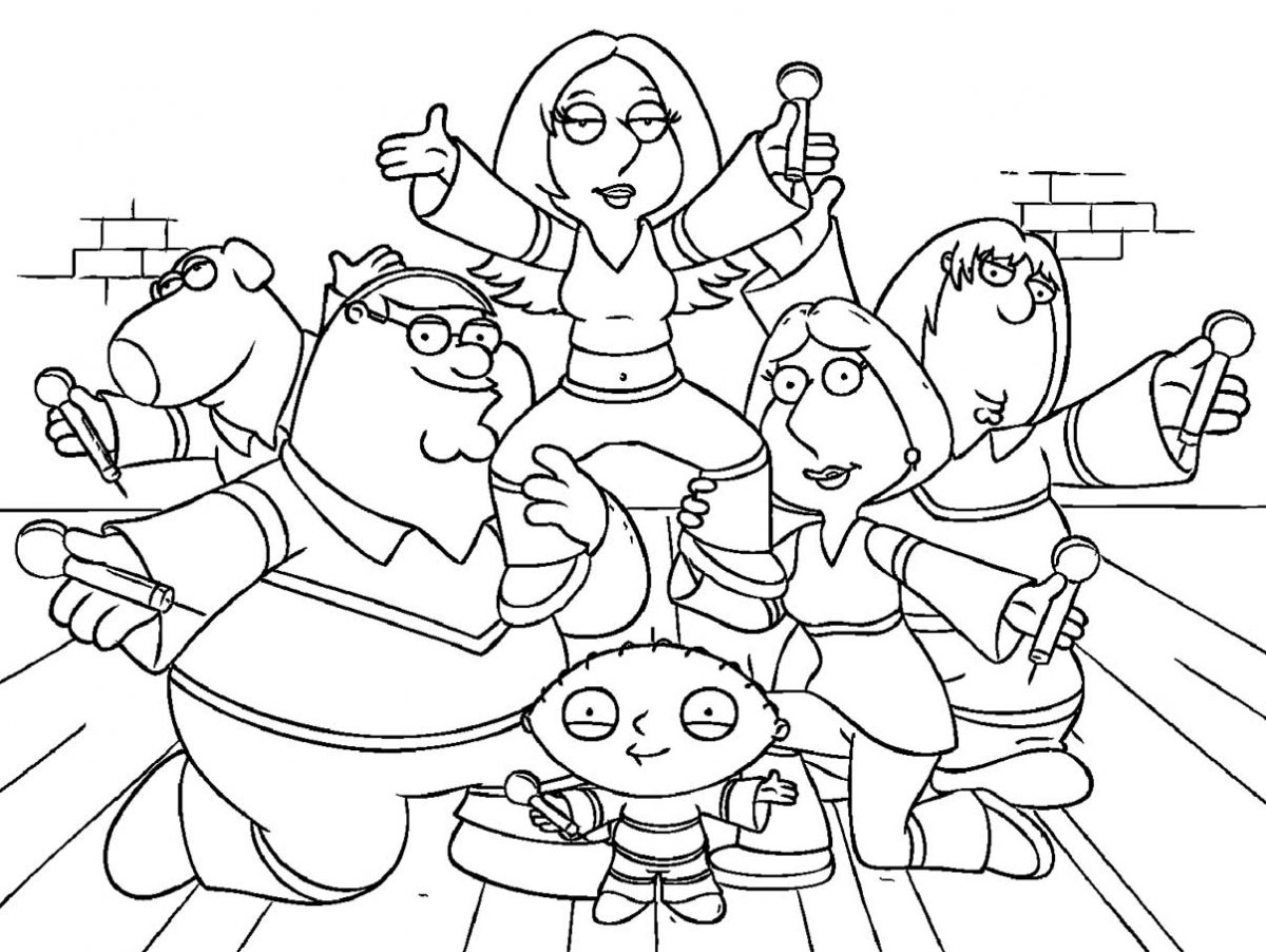 family guy coloring pages 15 – Having fun with children