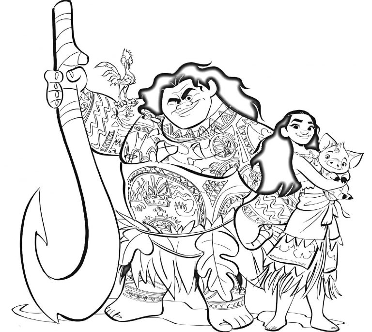 moana vaiana coloring pages 25 – Having fun with children