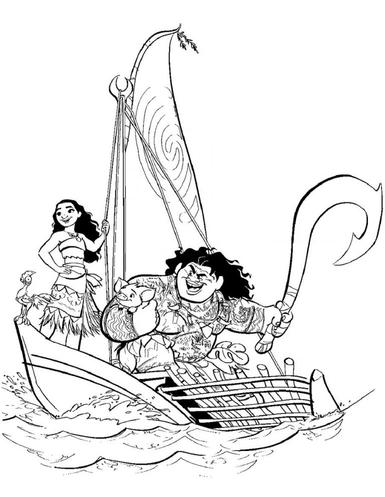 moana vaiana coloring pages 28 – Having fun with children