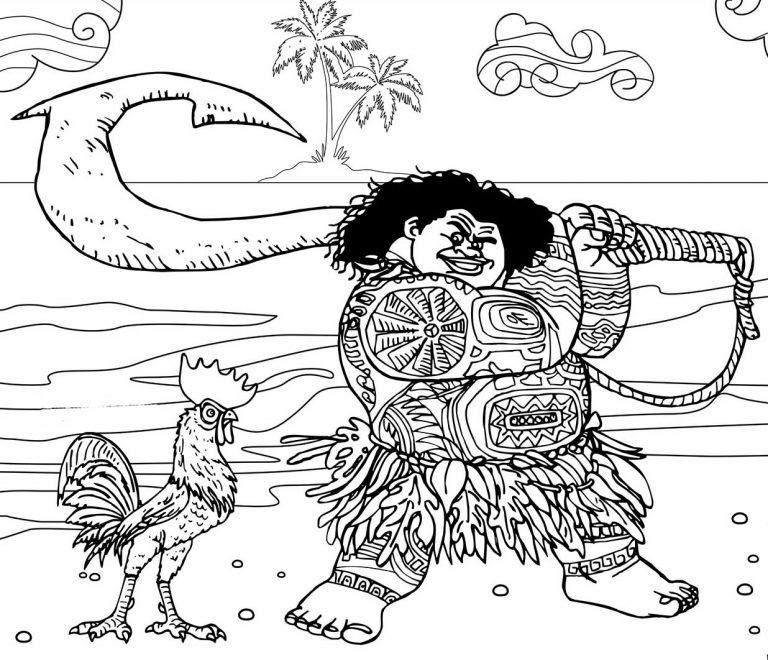 moana vaiana coloring pages 37 – Having fun with children