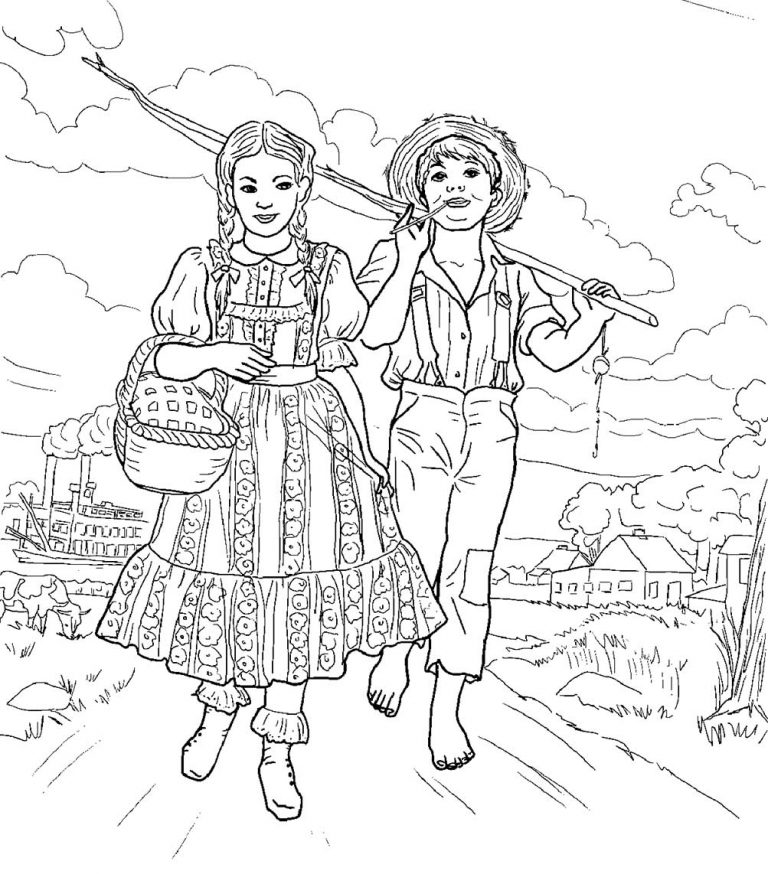 adventures of tom sawyer coloring pages 7 – Having fun with children