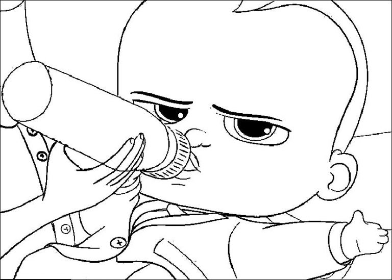 boss baby coloring pages 18 – Having fun with children