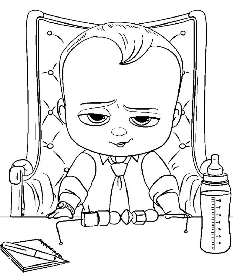 Boss baby coloring pages – Having fun with children