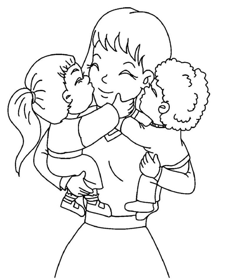mother's day coloring pages 1 – Having fun with children