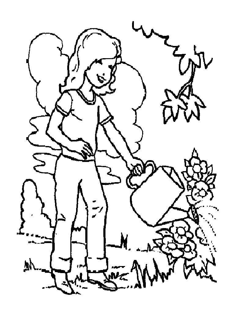 garden coloring pages 3 – Having fun with children