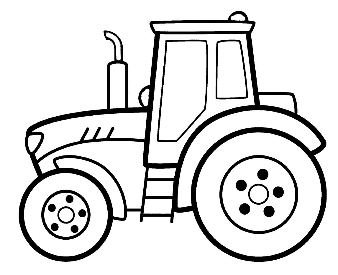 tractor coloring pages 1 – Having fun with children