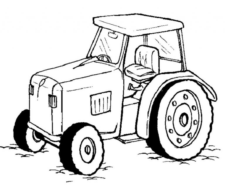 tractor coloring pages 18 – Having fun with children