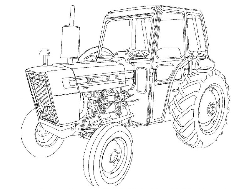 tractor coloring pages 22 – Having fun with children
