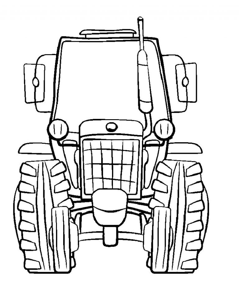 tractor coloring pages 58 – Having fun with children