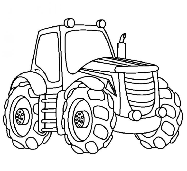 tractor coloring pages 7 – Having fun with children