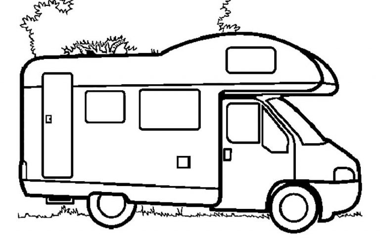 camper coloring pages 27 – Having fun with children