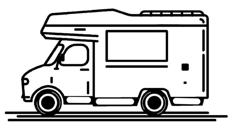 camper coloring pages 43 – Having fun with children