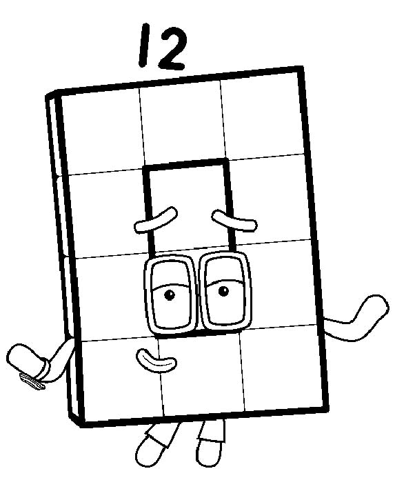 numberblocks coloring pages 12 – Having fun with children