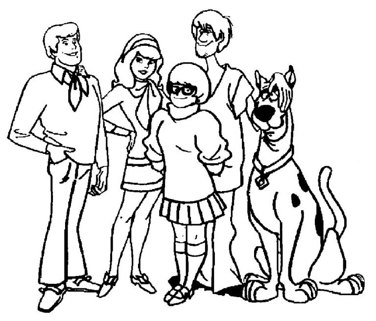 Scooby Doo coloring pages 14 – Having fun with children