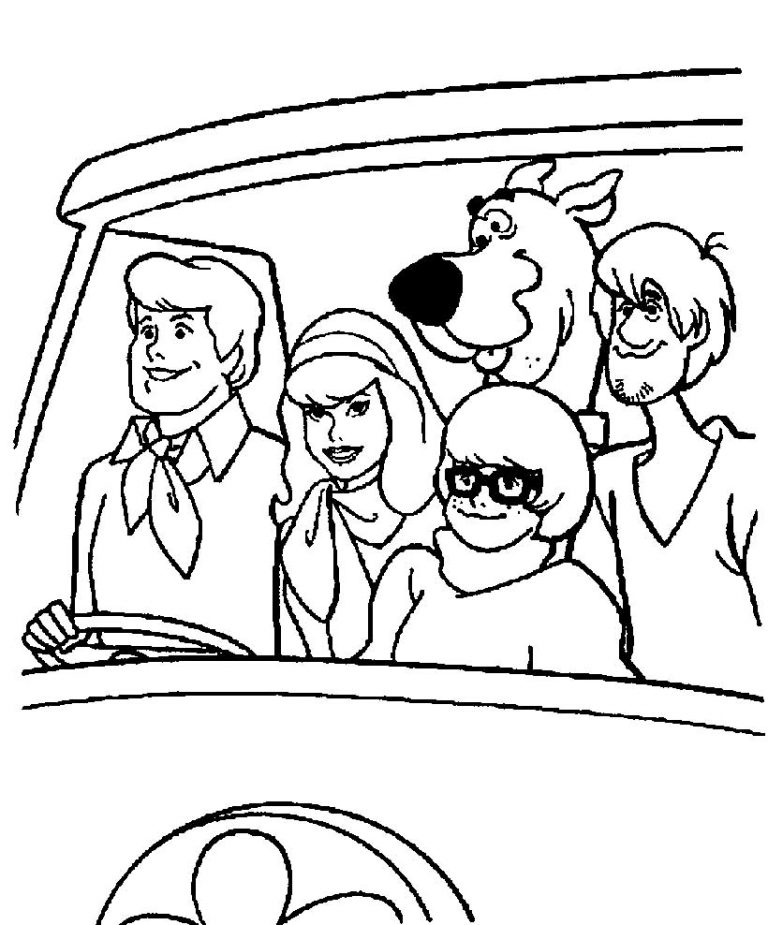 Scooby Doo coloring pages 17 – Having fun with children