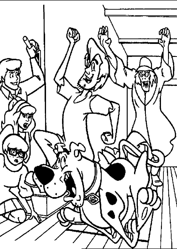 Scooby Doo coloring pages 2 – Having fun with children