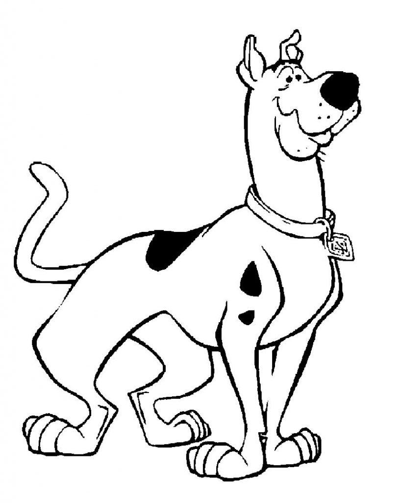 Scooby Doo coloring pages 6 – Having fun with children