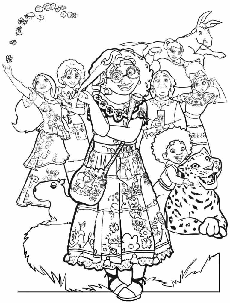 Encanto coloring pages – Having fun with children