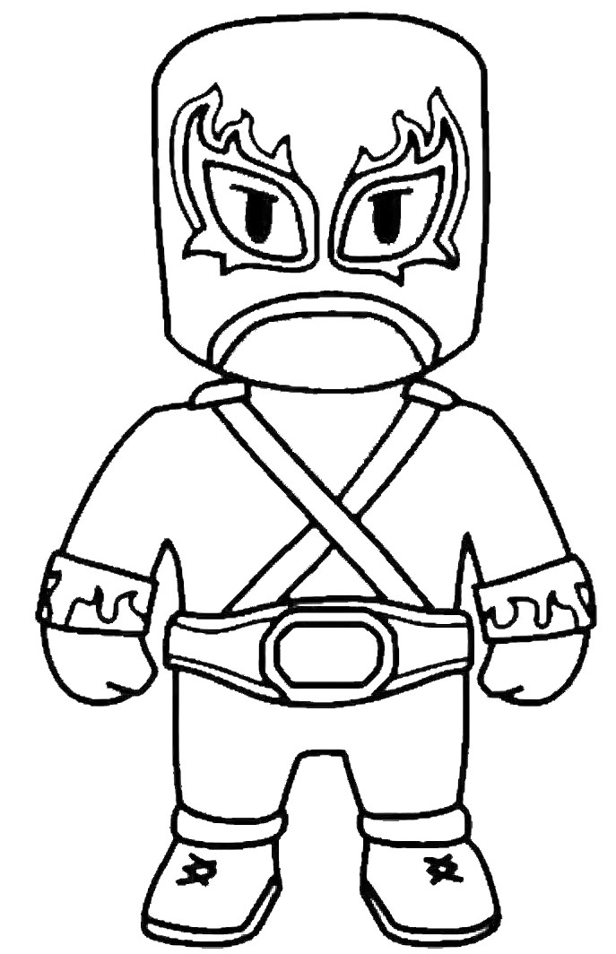 Luchador Stumble Guys coloring page – Having fun with children