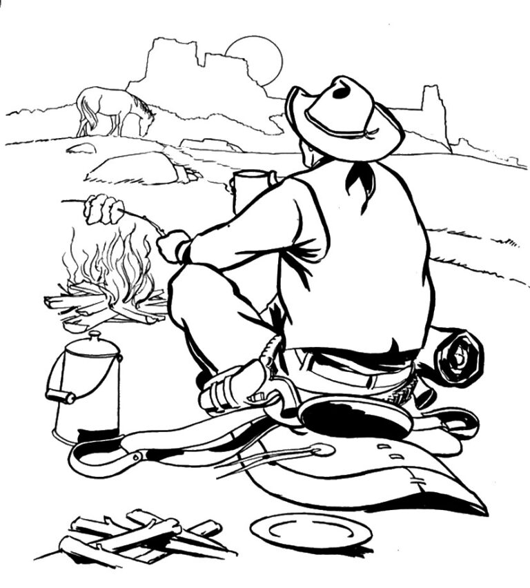 wild west coloring pages 7 – Having fun with children