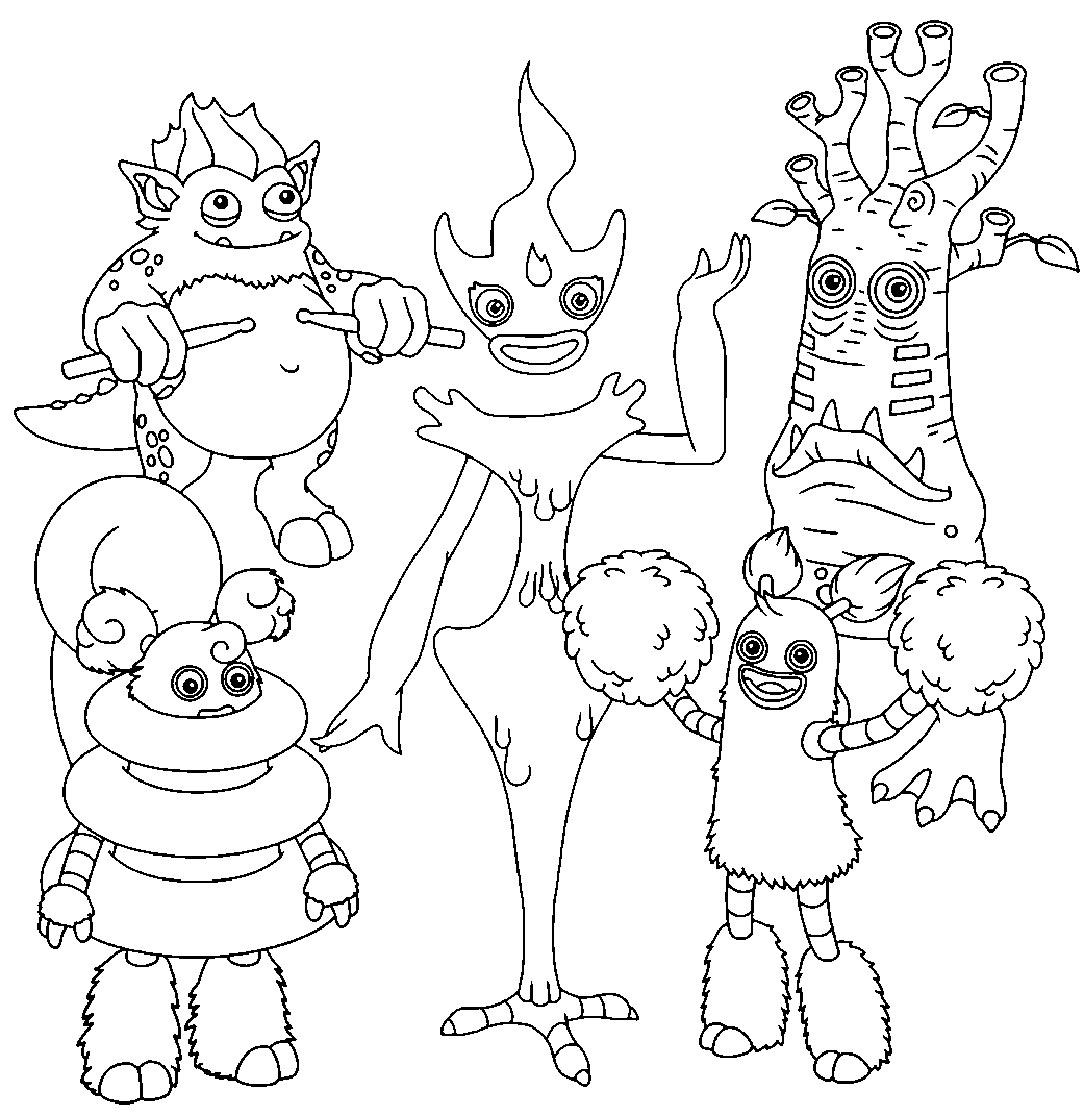 we singing monsters coloring pages 105 – Having fun with children