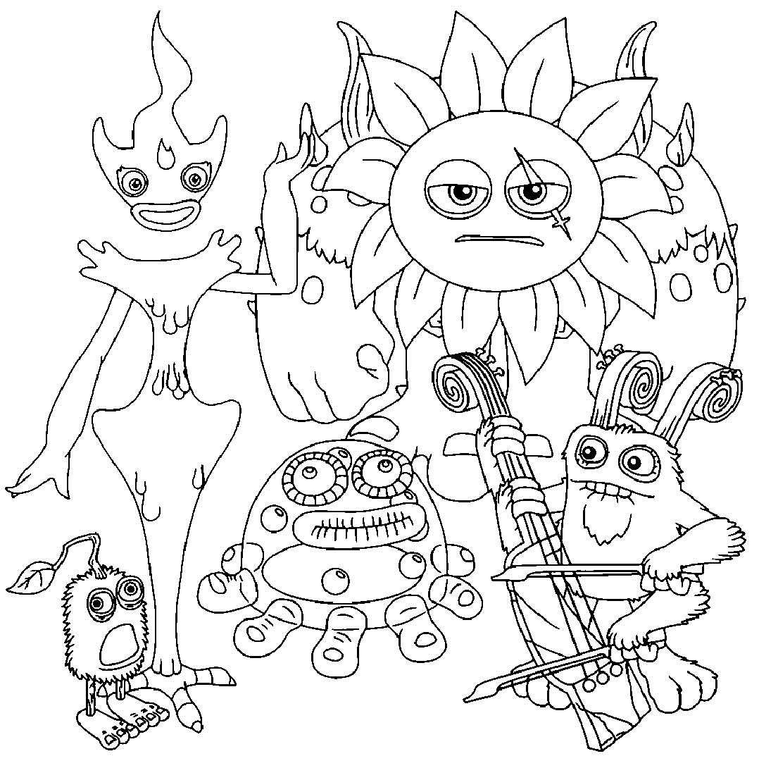 we singing monsters coloring pages 106 – Having fun with children
