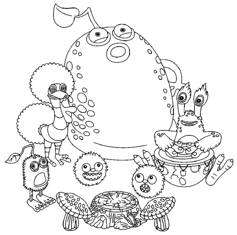 we singing monsters coloring pages 85 – Having fun with children