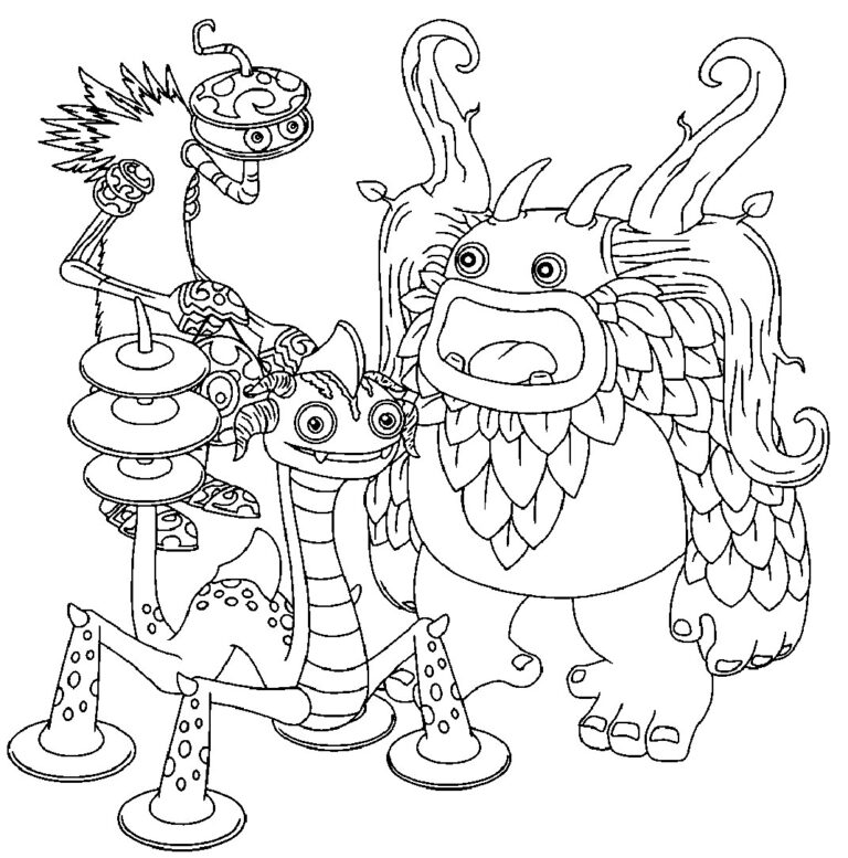 we singing monsters coloring pages 99 – Having fun with children