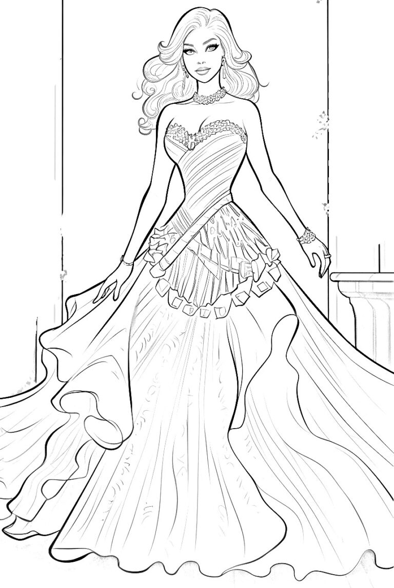Barbie coloring pages 2023 – 3 – Having fun with children